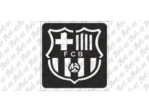 wzór szablon do tatuażu - FC Barcelona