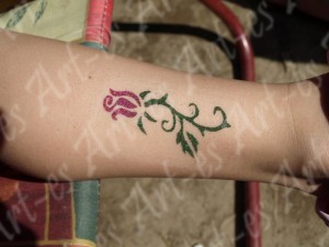 tatuaz brokatowy 